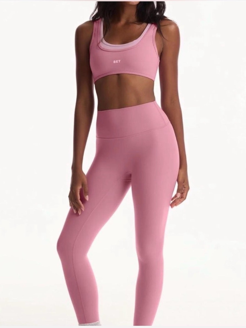 SET Active Pink Seamless Sports Bra